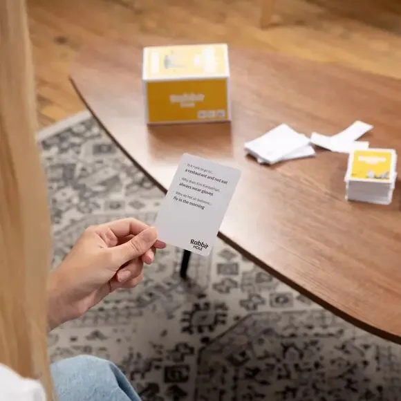 NIB Rabbit Hole "What Will Your Friends Fall For?" Family Card Game Ages 10+ - Picture 6 of 6